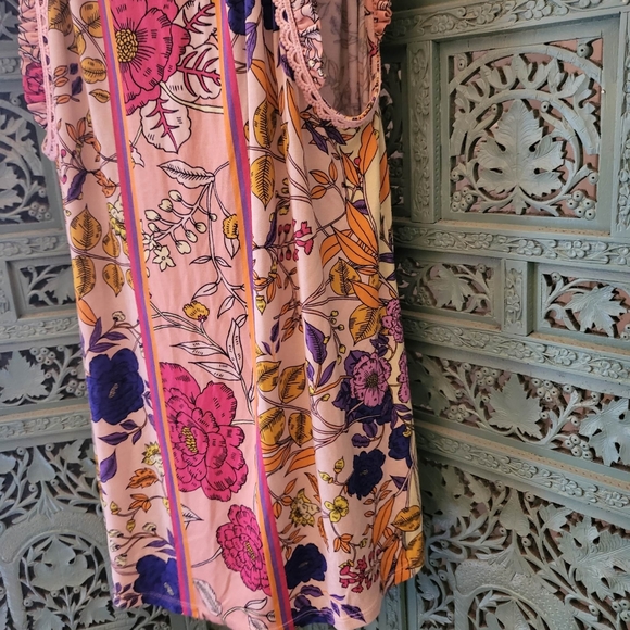 Hale Bob | High Neck / Halter Knit Blouse Tank | Floral | NWOT | Size XS - Picture 8 of 13